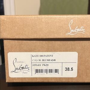 Christian Louboutin Kate 100 Patent Heels - Blush